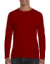 Pánske tričko Softstyle® s dlhými rukávmi - Gildan, farba - red, veľkosť - S
