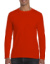 Pánske tričko Softstyle® s dlhými rukávmi - Gildan, farba - orange, veľkosť - S