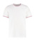 Fashion Fit Tipped Tee - Kustom Kit, farba - white/red/royal, veľkosť - XS