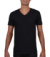 Pánske tričko Softstyle® V-Neck - Gildan, farba - čierna, veľkosť - M