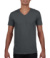 Pánske tričko Softstyle® V-Neck - Gildan, farba - charcoal, veľkosť - S