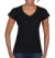Dámske tričko Softstyle® V-Neck - Gildan, farba - čierna, veľkosť - S