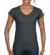 Dámske tričko Softstyle® V-Neck - Gildan, farba - dark heather, veľkosť - S