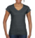 Dámske Softstyle tričko s výstrihom do V - Gildan, farba - dark heather, veľkosť - XL