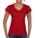 Dámske tričko Softstyle® V-Neck - Gildan, farba - red, veľkosť - 2XL