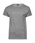 Tričko s rolovanými rukávmi - Tee Jays, farba - heather grey, veľkosť - S