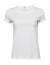 Dámske tričko s rolovanými rukávmi - Tee Jays, farba - white, veľkosť - XL