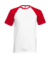 Tričko Baseball - FOM, farba - white/red, veľkosť - S