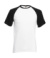 Tričko Baseball - FOM, farba - white/black, veľkosť - M