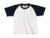 Detské tričko Base-Ball/kids - B&C, farba - white/navy, veľkosť - 3/4 (98/104)