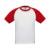 Detské tričko Base-Ball/kids - B&C, farba - white/red, veľkosť - 3/4 (98/104)