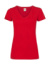 Dámske tričko V-neck - FOM, farba - red, veľkosť - XS