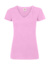 Dámske tričko V-neck - FOM, farba - light pink, veľkosť - XS