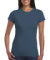 Dámske vypasované tričko - Gildan, farba - indigo blue, veľkosť - S