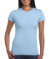 Dámske vypasované tričko - Gildan, farba - light blue, veľkosť - S