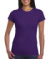 Dámske vypasované tričko - Gildan, farba - purple, veľkosť - S
