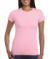 Dámske vypasované tričko - Gildan, farba - light pink, veľkosť - S