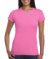 Dámske vypasované tričko - Gildan, farba - azalea, veľkosť - XL