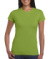 Dámske vypasované tričko - Gildan, farba - kiwi, veľkosť - S