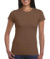 Dámske vypasované tričko - Gildan, farba - chestnut, veľkosť - XL