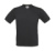 Tričko s V-výstrihom Exact V-neck - B&C, farba - dark grey, veľkosť - S