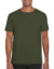 Pánske tričko Ring Spun - Gildan, farba - military green, veľkosť - S