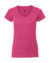 Dámske tričko HD s V-výstrihom - Russel, farba - pink marl, veľkosť - XL