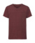 Chlapčenské tričko HD s V-výstrihom - Russel, farba - maroon marl , veľkosť - M (116/5-6)