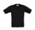 Detské tričko Exact 150/kids T-Shirt - B&C, farba - čierna, veľkosť - 3/4 (98/104)