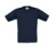 Detské tričko Exact 150/kids T-Shirt - B&C, farba - navy, veľkosť - 3/4 (98/104)