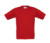 Detské tričko Exact 150/kids T-Shirt - B&C, farba - red, veľkosť - 3/4 (98/104)