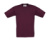Detské tričko Exact 150/kids T-Shirt - B&C, farba - burgundy, veľkosť - 5/6 (110/116)