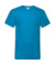 Tričko do V - FOM, farba - azure blue, veľkosť - S