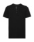 Pánske tričko Henley - Russel, farba - čierna, veľkosť - XS