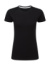 Dokonale potlačiteľné dámske tričko bez štítku - SG, farba - dark black, veľkosť - XS
