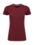 Dokonale potlačiteľné dámske tričko bez štítku - SG, farba - burgundy, veľkosť - XS