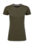 Dokonale potlačiteľné dámske tričko bez štítku - SG, farba - military green, veľkosť - S
