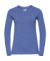 Dámske tričko HD s dlhými rukávmi - Russel, farba - blue marl, veľkosť - XS
