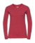 Dámske tričko HD s dlhými rukávmi - Russel, farba - red marl, veľkosť - XS