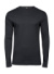 Pánske Tričko Interlock s Dlhými Rukávmi - Tee Jays, farba - dark grey, veľkosť - S