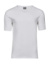 Pánske Strečové Tričko s V-výstrihom - Tee Jays, farba - white, veľkosť - S