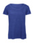 Dámske tričko Triblend/women - B&C, farba - heather royal blue, veľkosť - XL