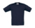 Detské tričko Exact 190/kids T-Shirt - B&C, farba - navy, veľkosť - 3/4 (98/104)
