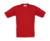 Detské tričko Exact 190/kids T-Shirt - B&C, farba - red, veľkosť - 3/4 (98/104)