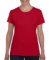 Dámske tričko Heavy Cotton - Gildan, farba - red, veľkosť - S