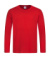Pánske tričko Classic s dlhými rukávmi - Stedman, farba - scarlet red, veľkosť - S