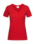 Dámske tričko Classic s V-výstrihom - Stedman, farba - scarlet red, veľkosť - M