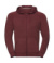 Pánska mikina HD s kapucňou a zipsom - Russel, farba - maroon marl , veľkosť - XS