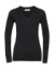 Dámsky sveter s výstrihom do V - Russel, farba - čierna, veľkosť - 2XS