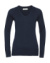 Dámsky sveter s výstrihom do V - Russel, farba - french navy, veľkosť - S